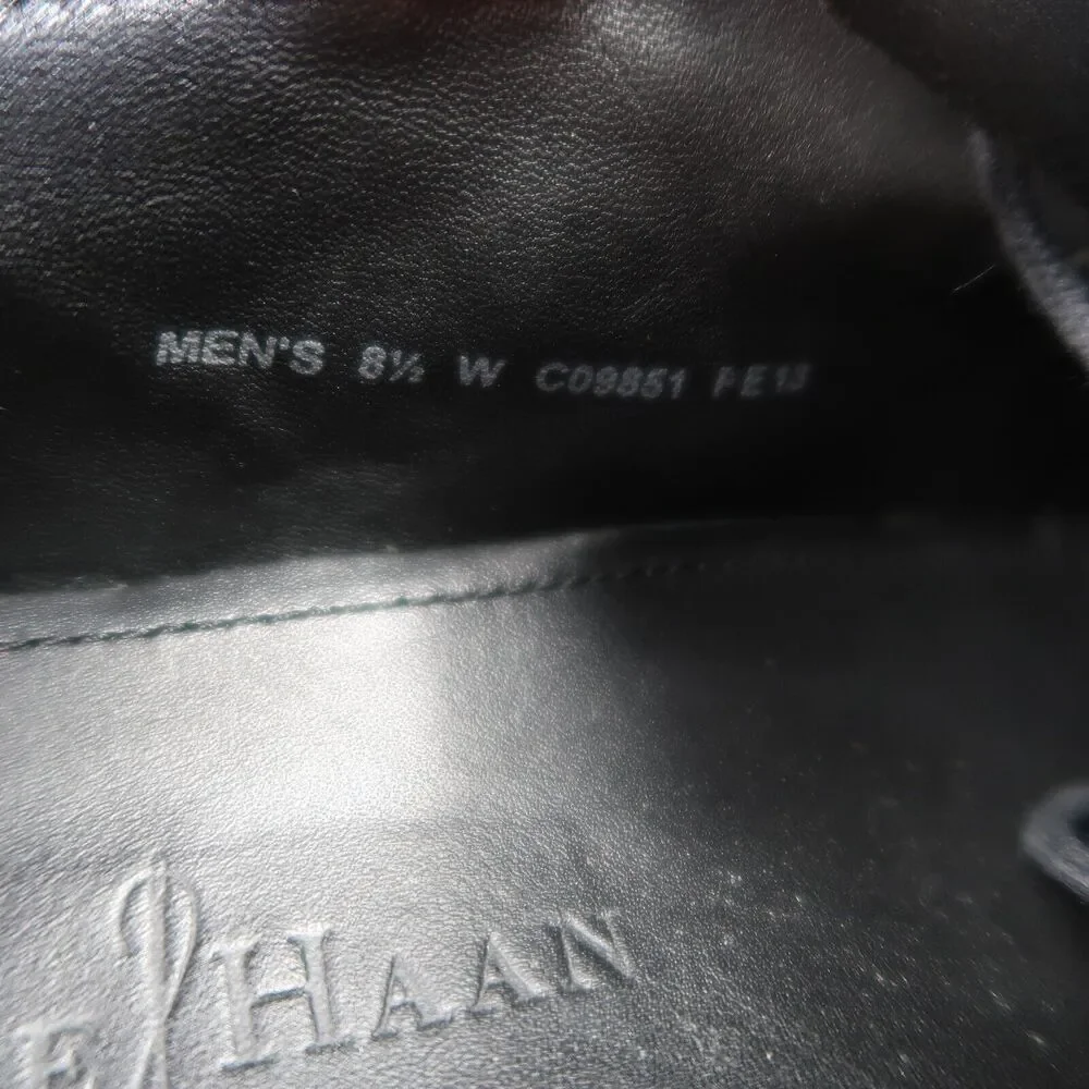 Cole Haan Shoes Mens 8.5 Oxford Classic Formal Leather Black Dress Event Lace Up